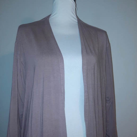 Bryn Walker Tan Open-Front Sweater M - Picture 10 of 10